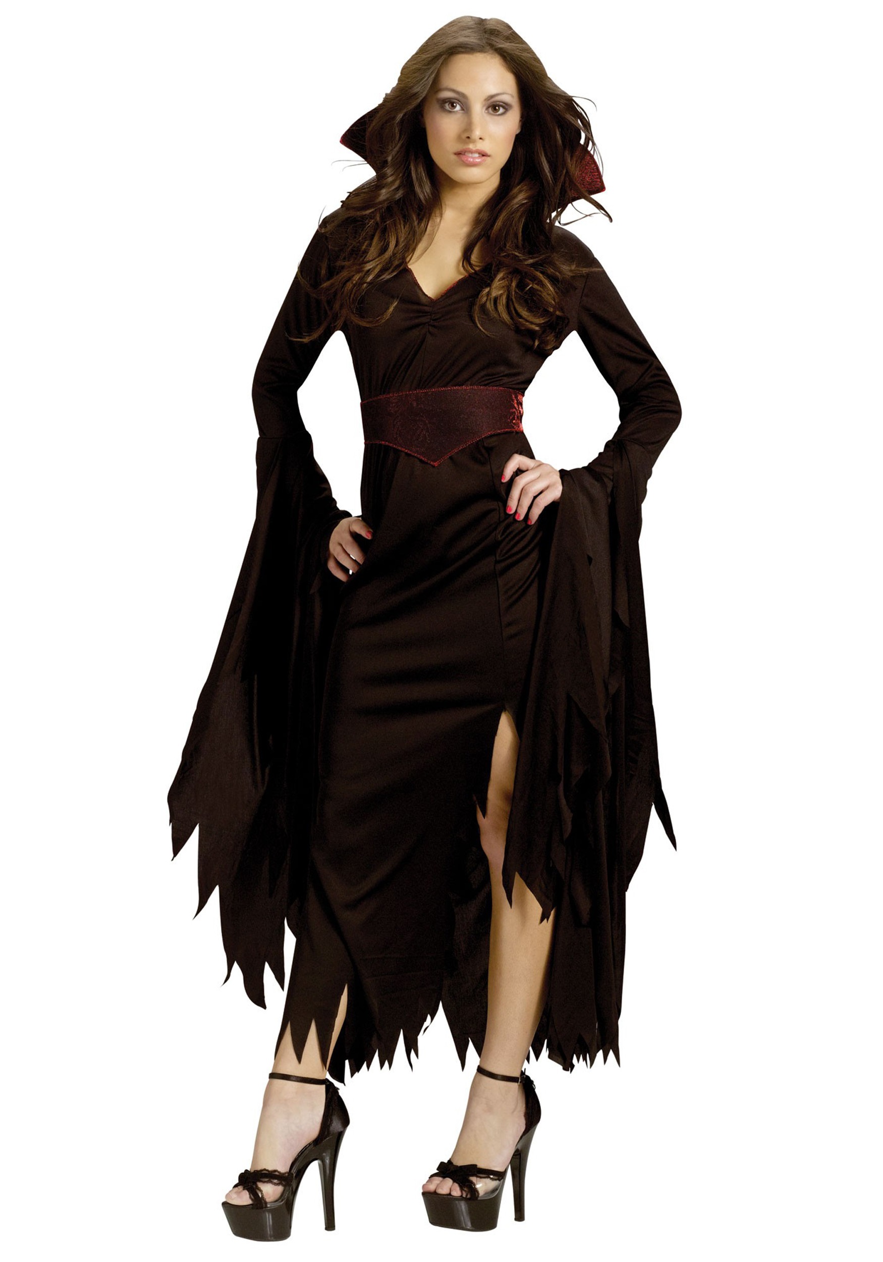 Gothic Adult Halloween Women's Vampire Masquerade Costume N14764-Halloween  Costume-wholesale