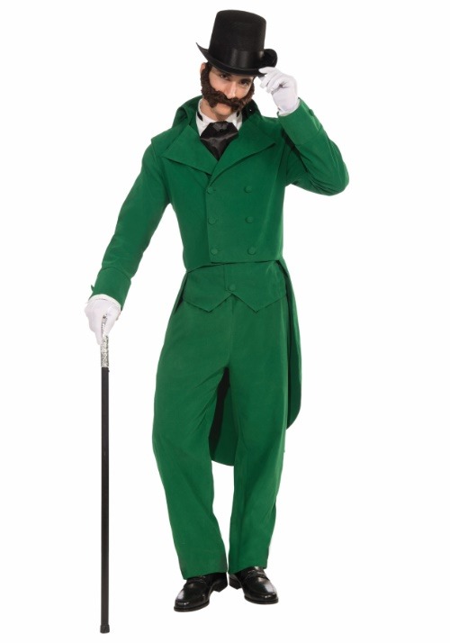 Victorian Men’s Costumes: Mad Hatter, Rhet Butler, Willy Wonka Caroling Gentleman Costume  AT vintagedancer.com