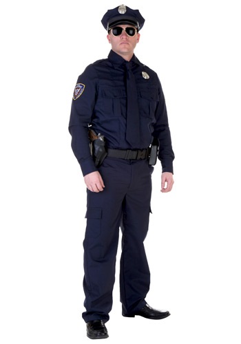 Men's Police Officer Costume from California Costumes XL - Cop X-Large