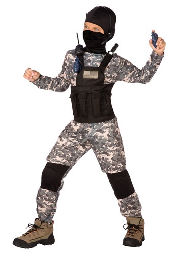 Kid's Navy Midnight Commando Costume