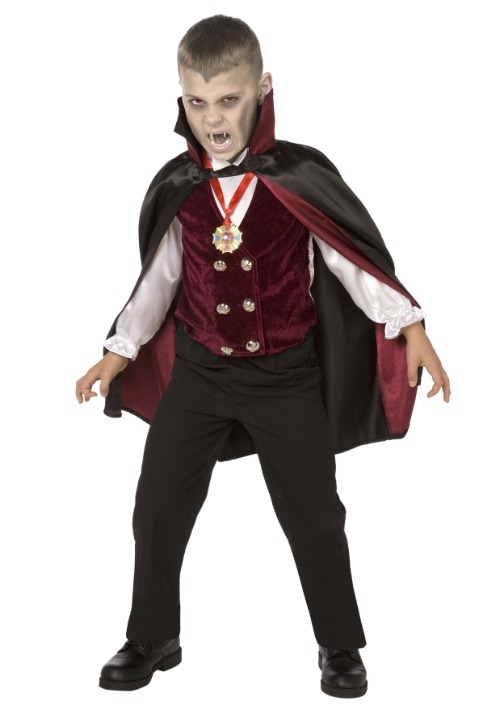Boy Child Deluxe Vampire Halloween Costume
