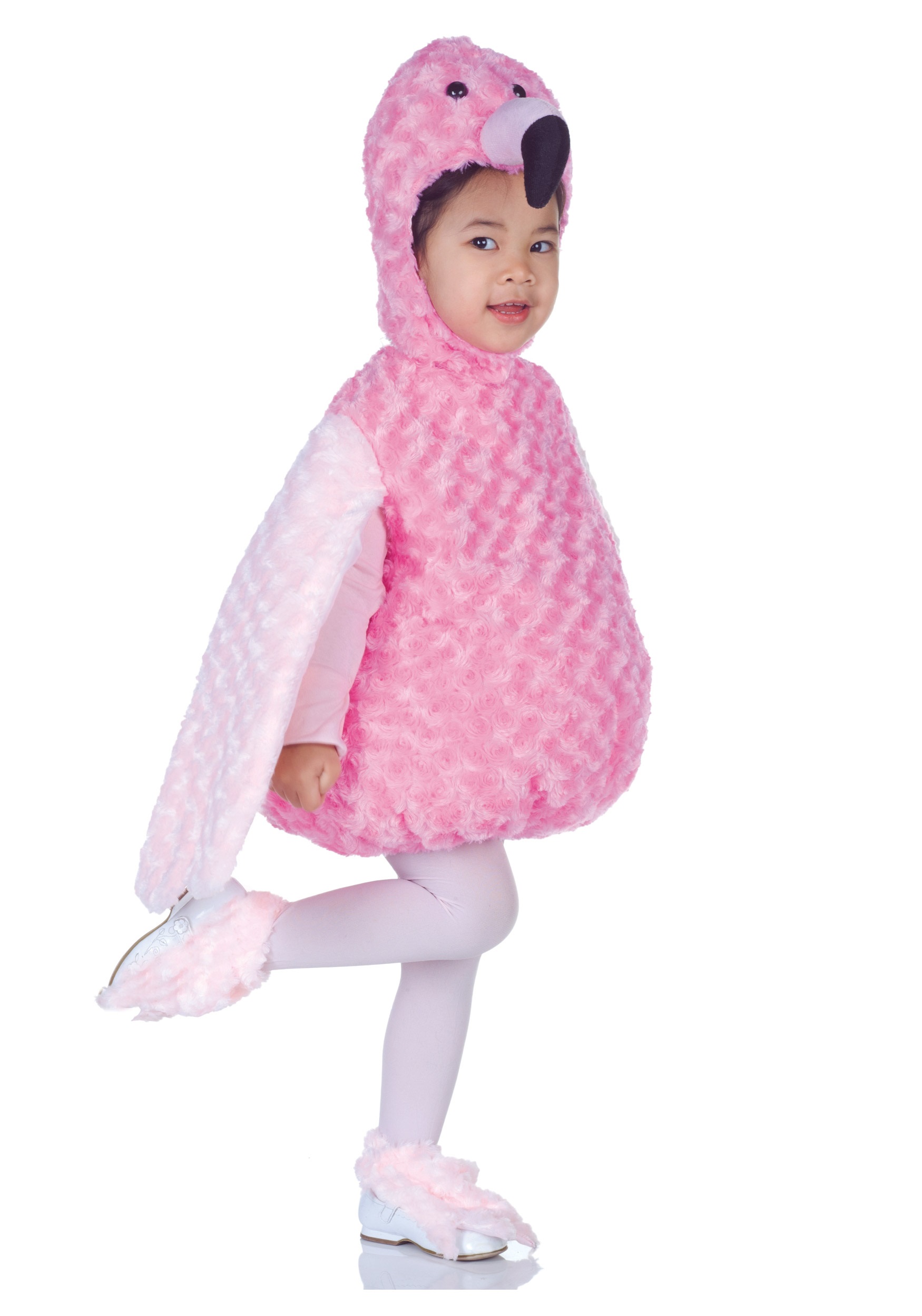 2/3 years Kids Toddler Flamingo Hoodie Fancy Dress Up Animal Costume Bird 