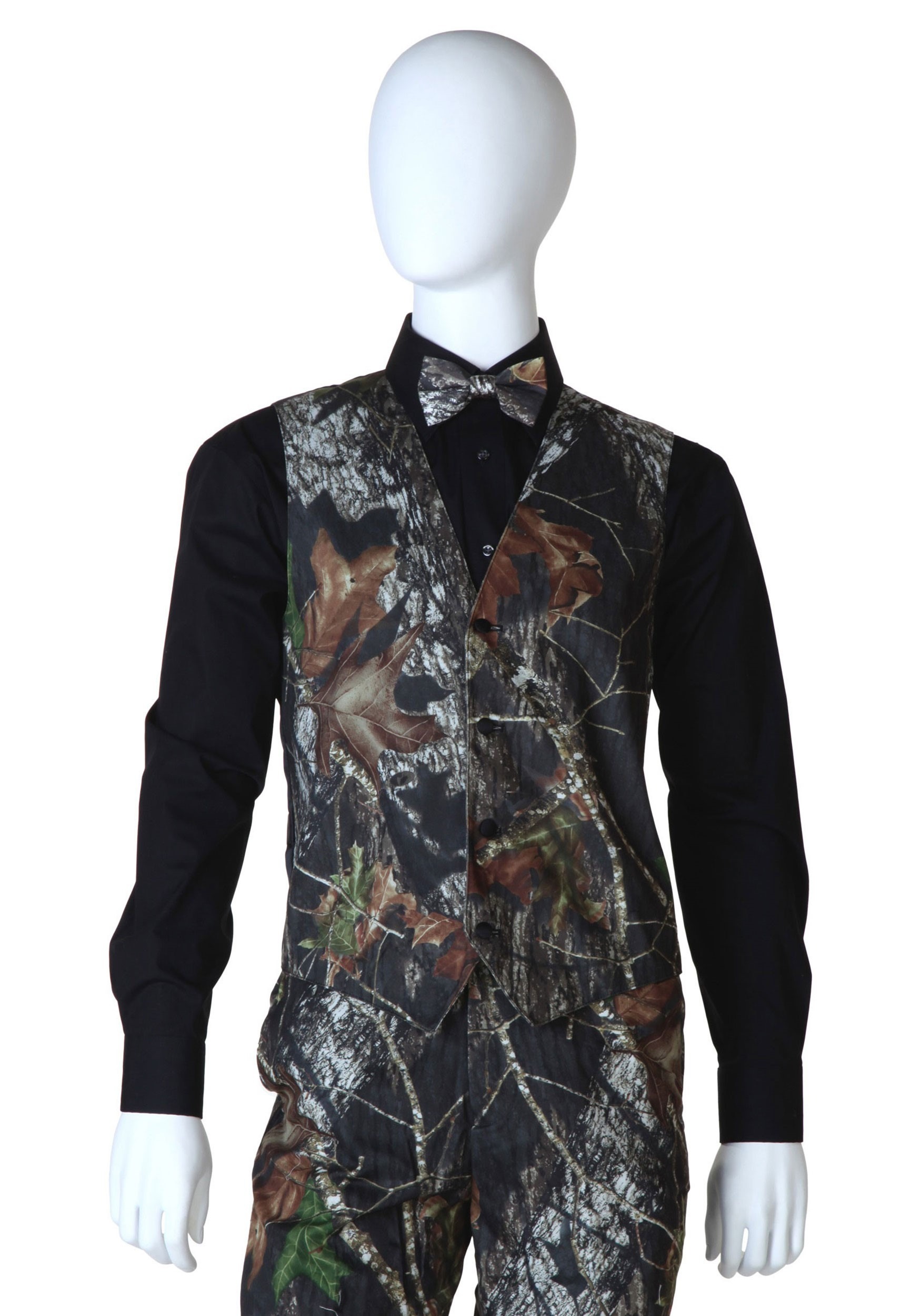 Mossy Oak Camo Tuxedo Vest , Camo Vest Mens , Exclusive