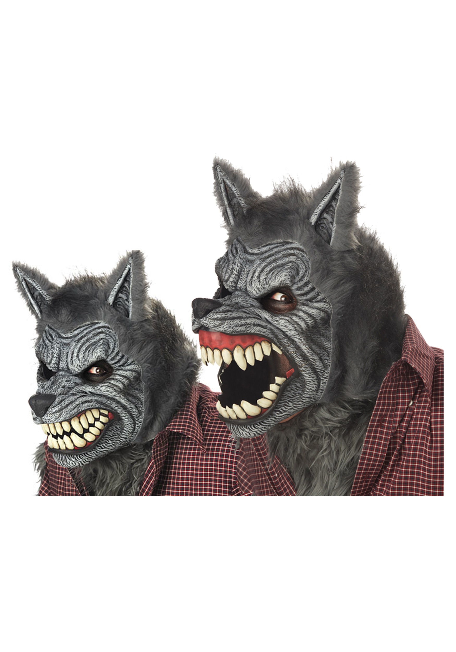 Máscara de hombre lobo gris y máscara-movimiento Multicolor