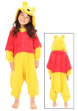 Kids Pooh Pajama Costume Front
