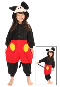 Kids Mickey Mouse Pajama Costume Front