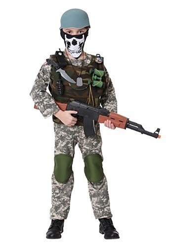 Boys Camo Trooper Costume