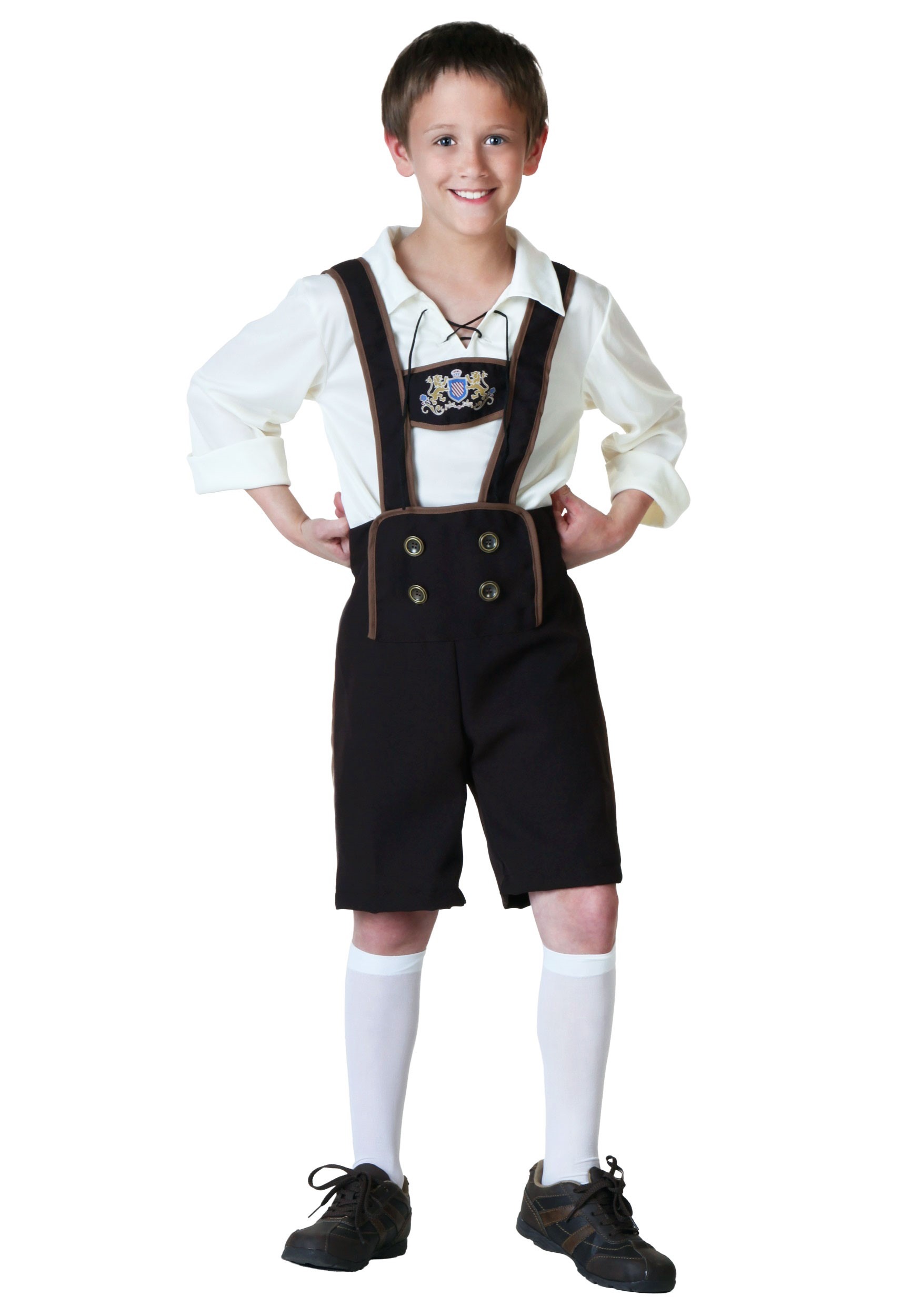 Hansel German Lederhosen Oktoberfest Fancy Dress Up Halloween Child Costume 