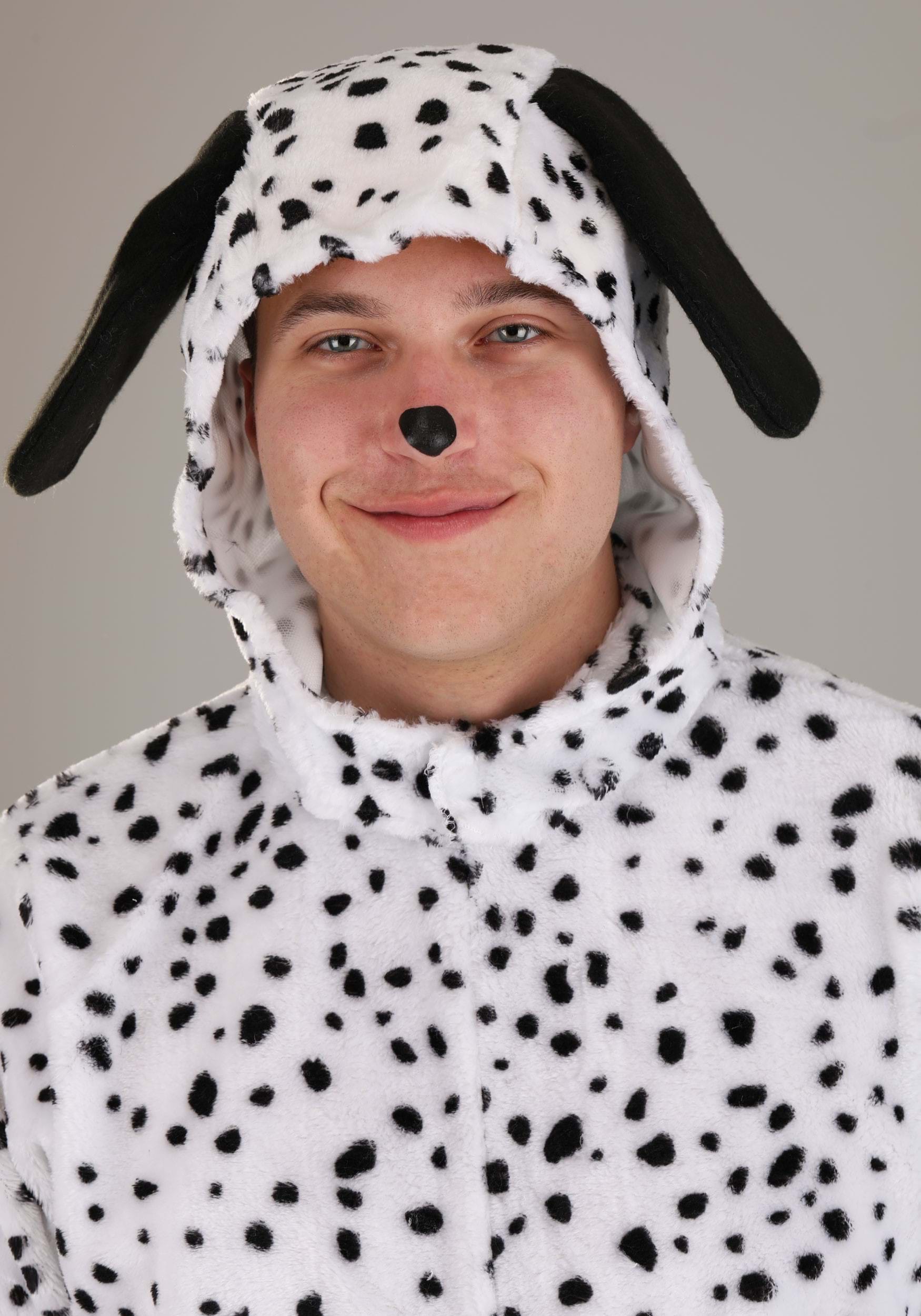Dress Up America Dalmatian Costume – Black & White Dog Mascot For Teens & Adults