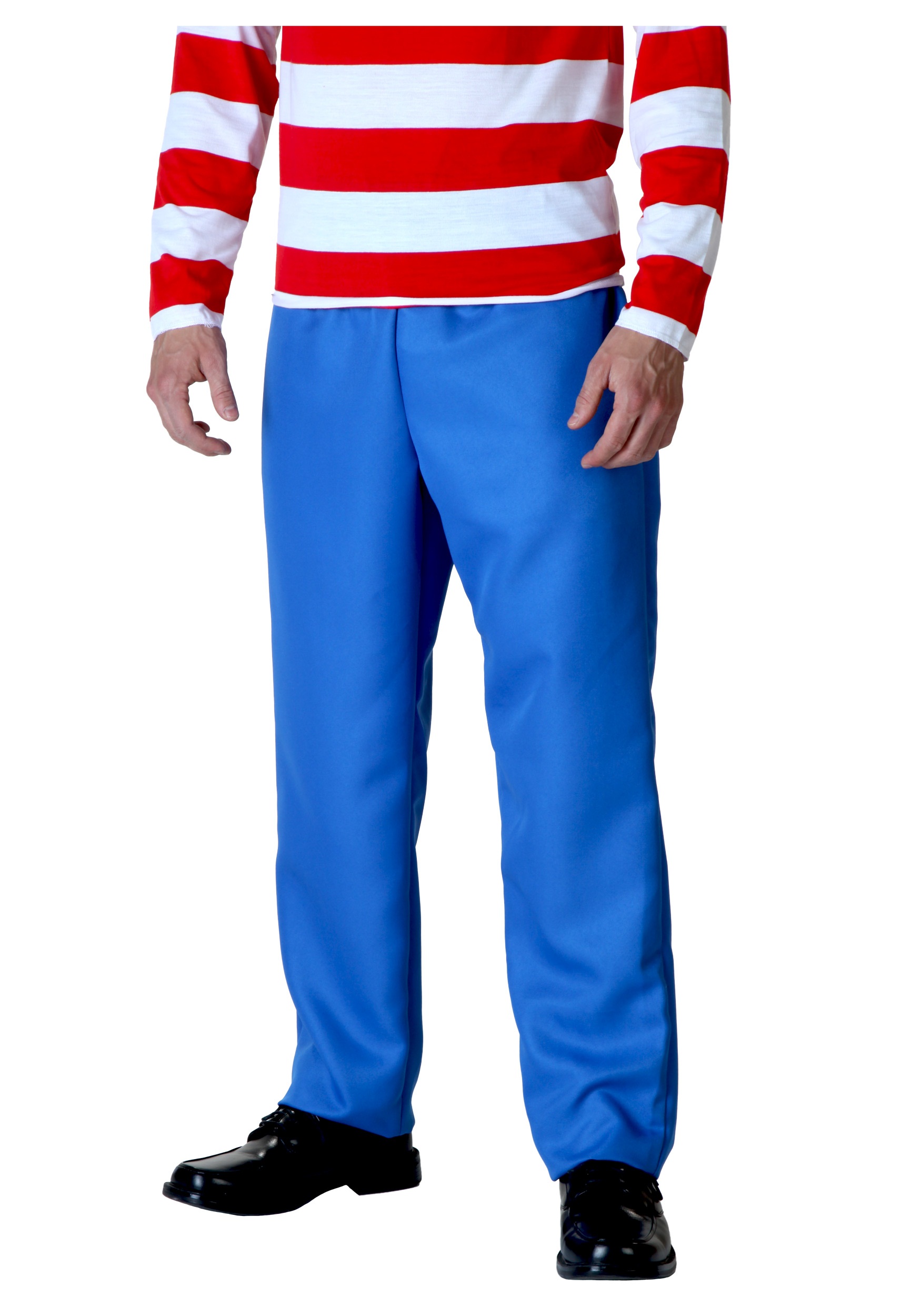 red jacket blue pants