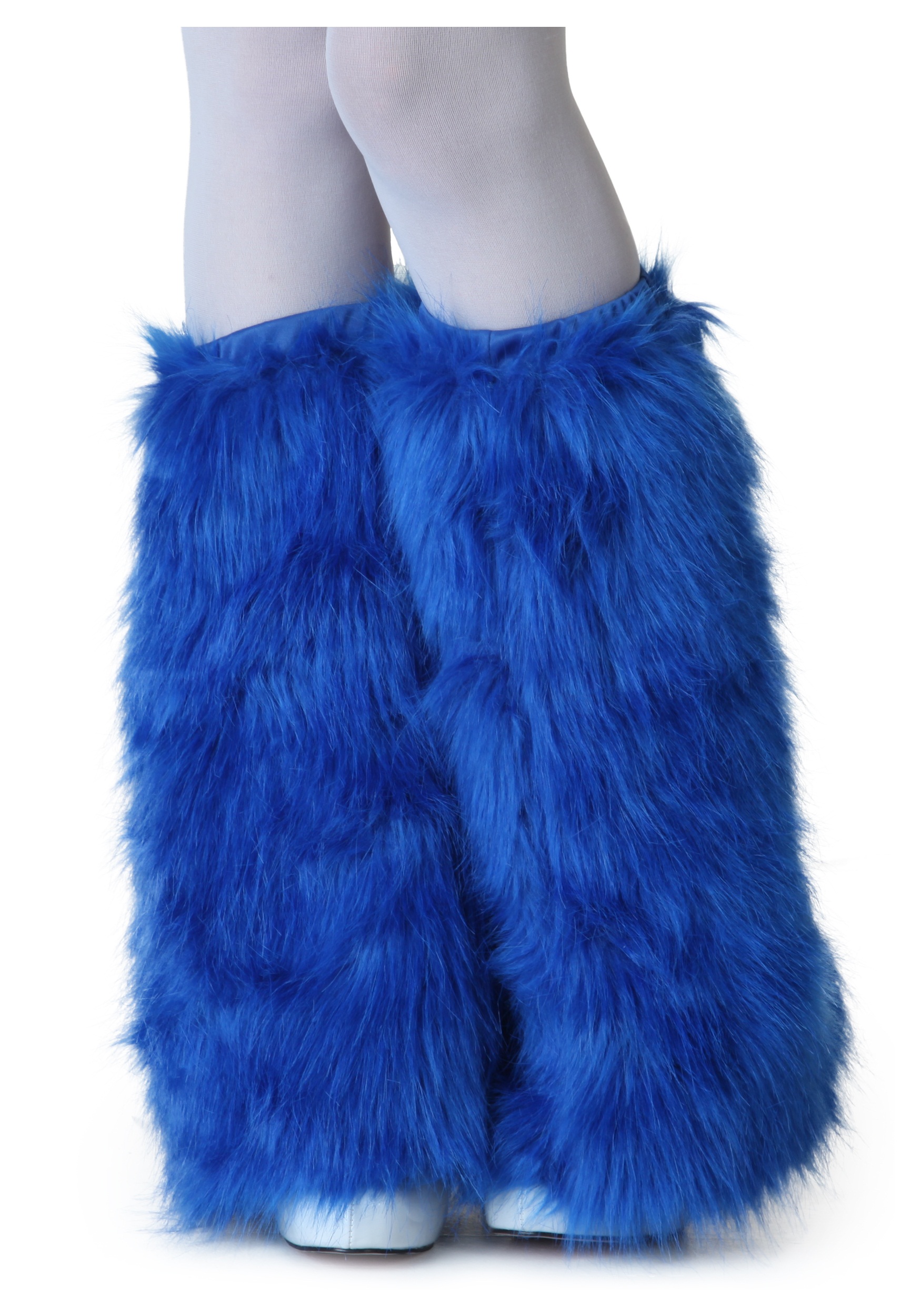 Cubiertas de botas peludas azules reales adultos Multicolor