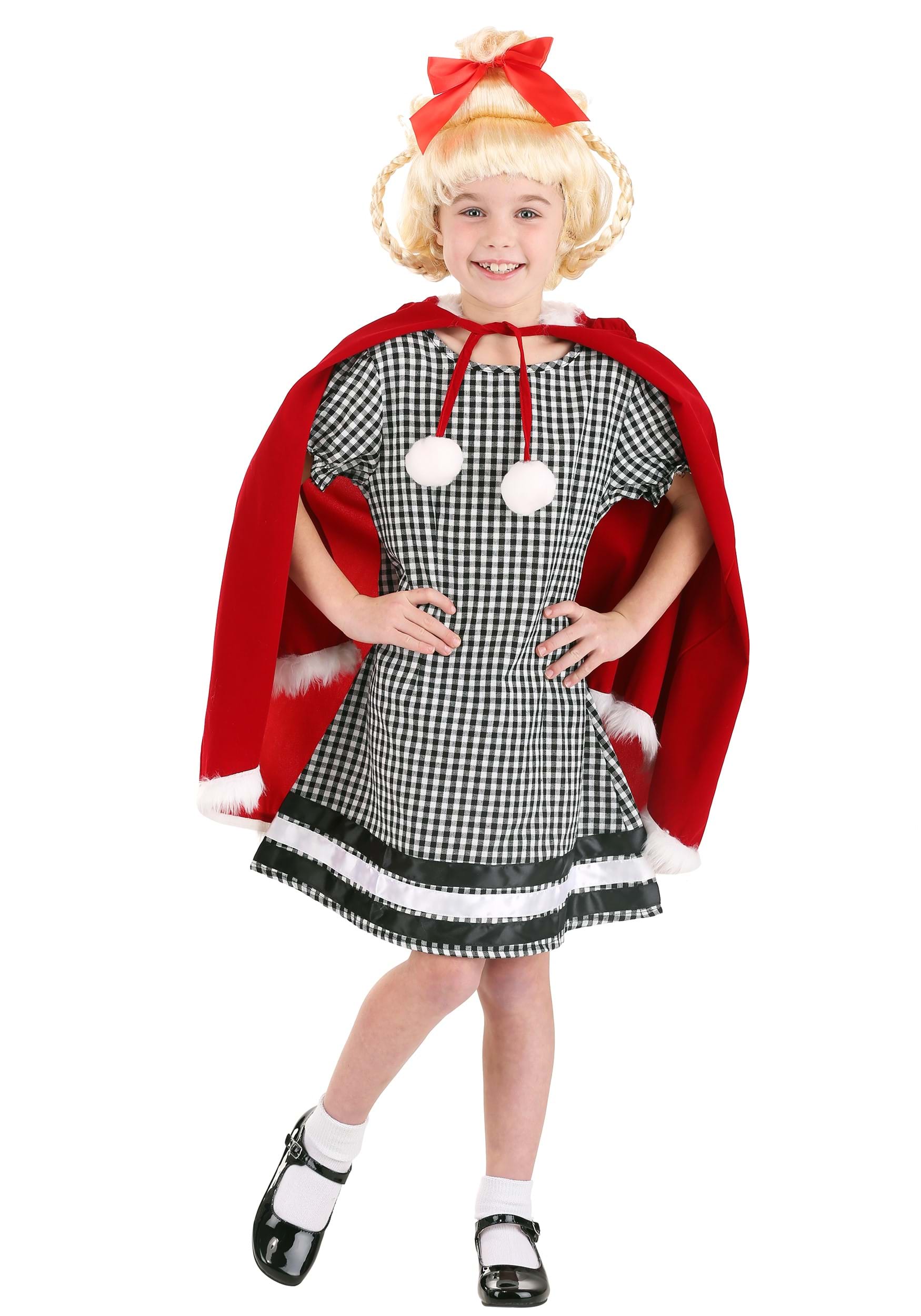 Girl's Dr. Seuss Cindy Lou Who Dress Costume | How the Grinch Stole Christmas Costumes -  FUN Costumes