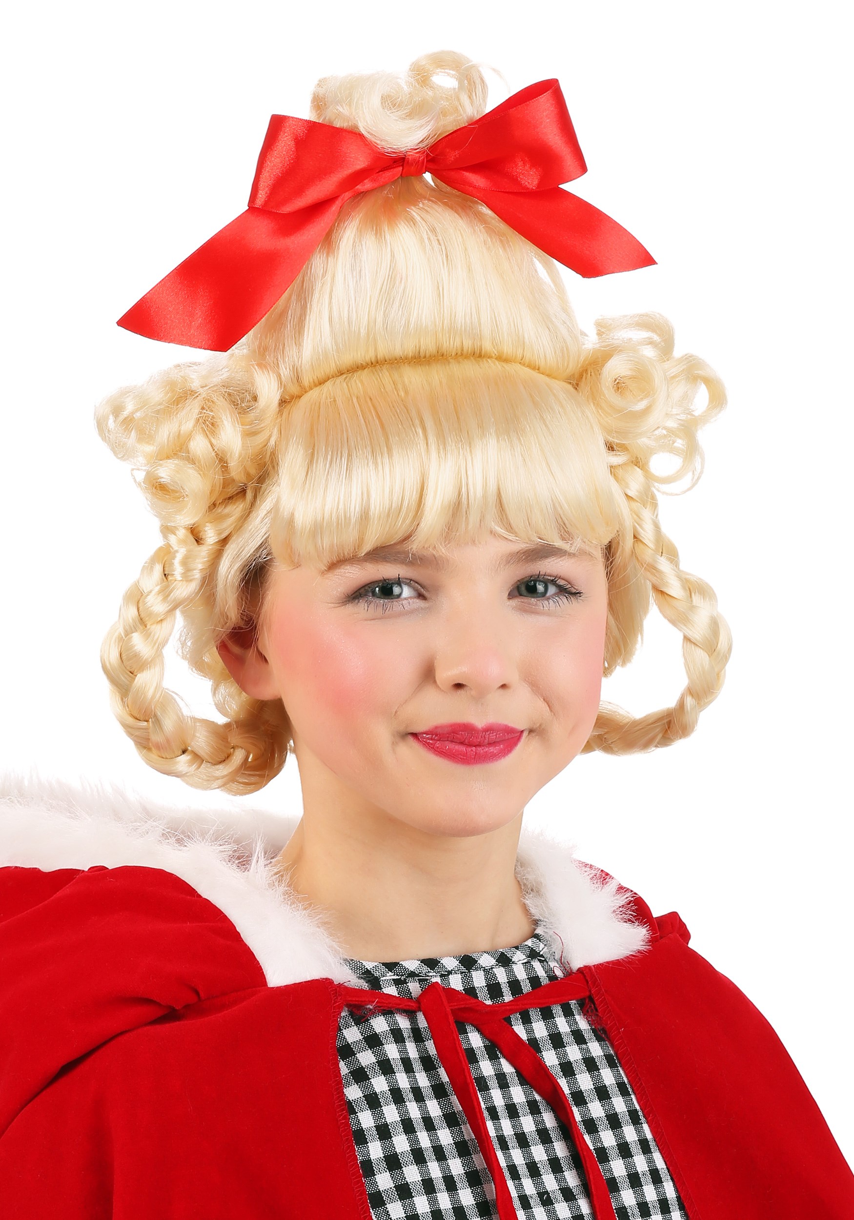 Adult Cindy Lou Who Costume Wig Platinum Blonde  Only
