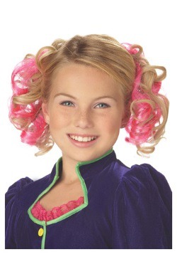 Pink Curly Hair Clips