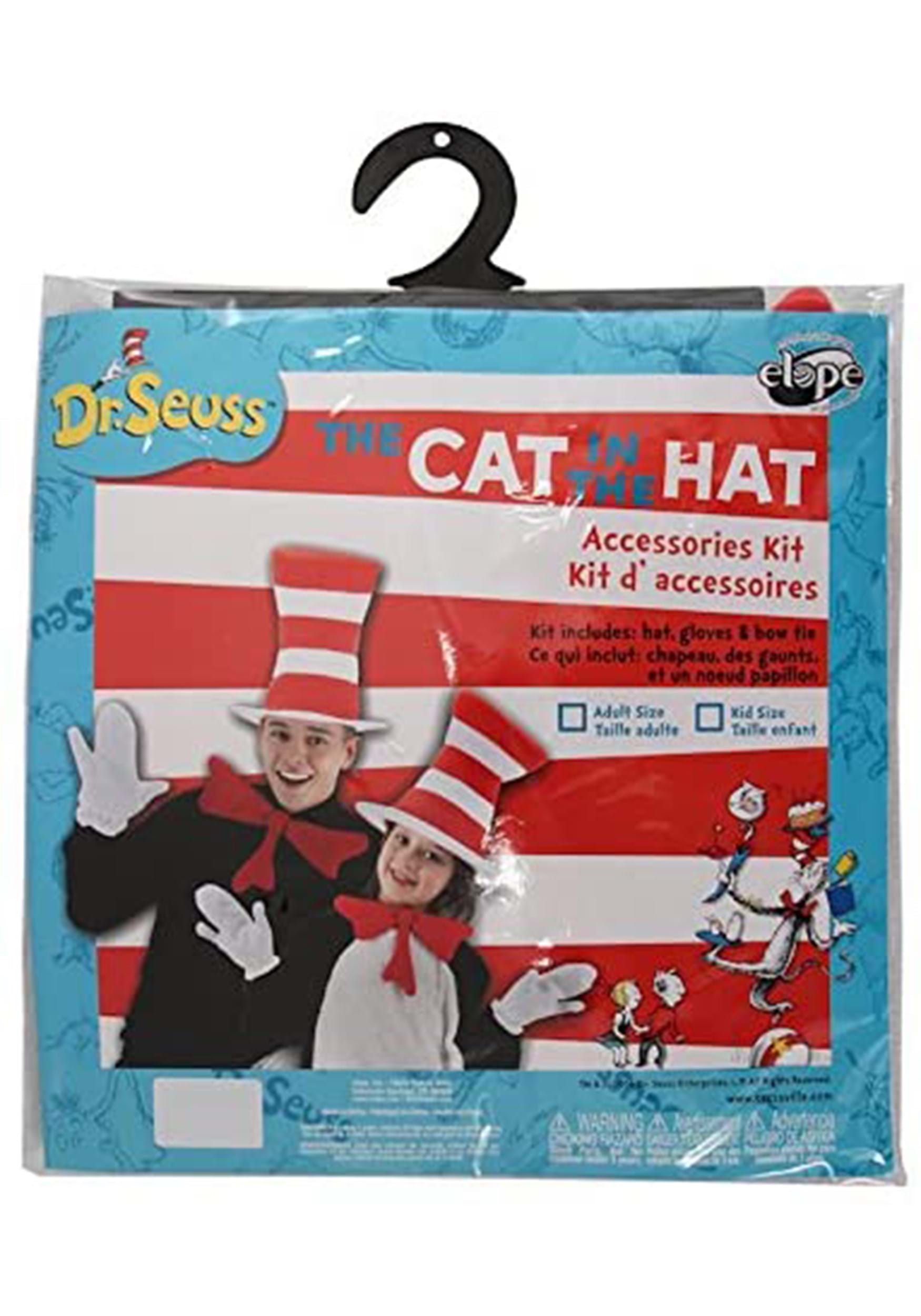 ADULTS CRAZY CAT HAT BOOK FILM CHARACTER COSTUME FANCY DRESS ACCESSORY 
