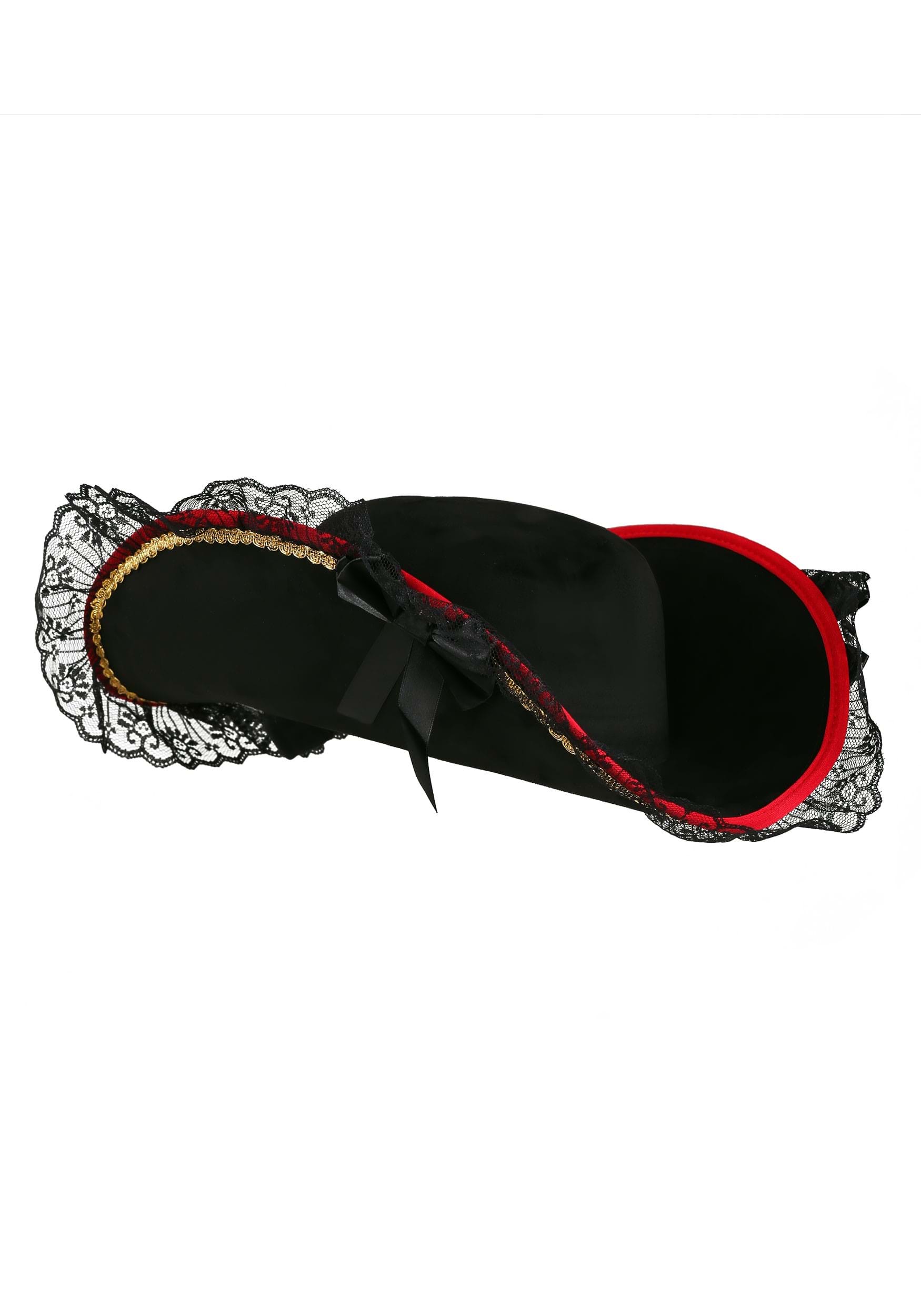 Lady Buccaneer Black Costume Hat Accessory