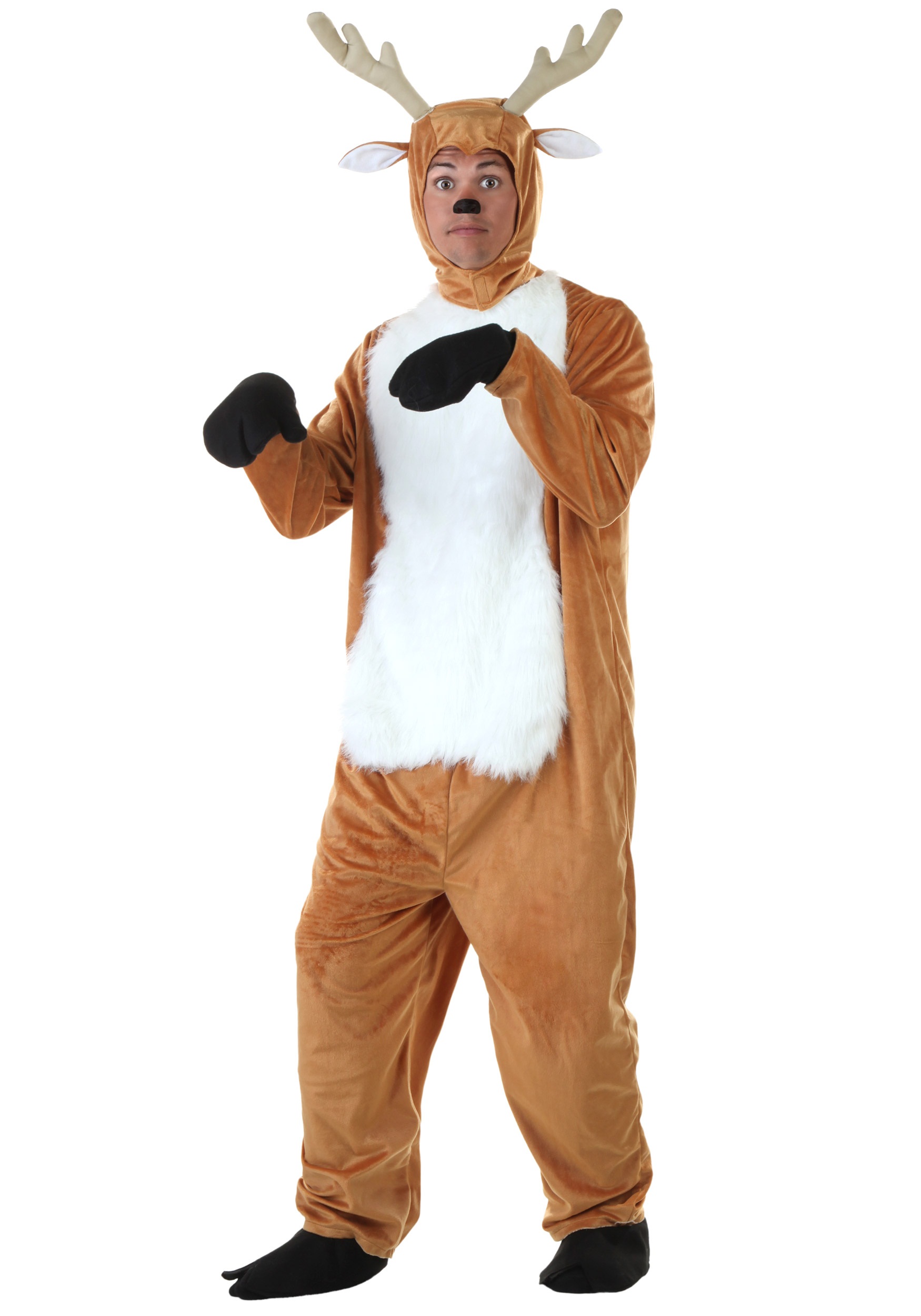 Photos - Fancy Dress FUN Costumes Deer Adult Costume Black/Brown/Gray/White