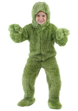 Kids Green Furry Jumpsuit Costume Upd