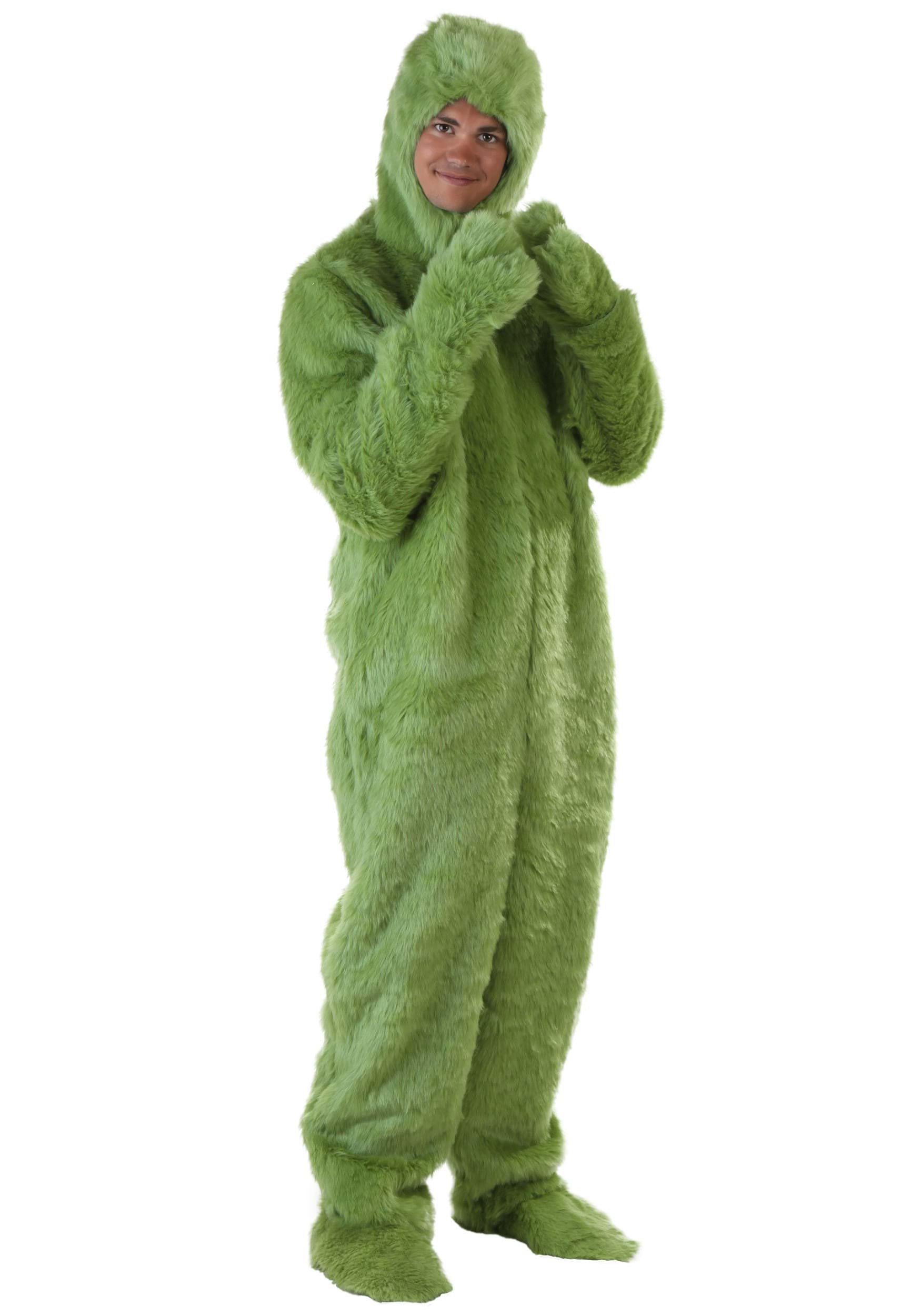 Adult Green Furry Jumpsuit Costume 1557