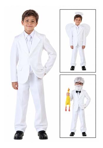 Kids White Suit Costume UPD Main 2