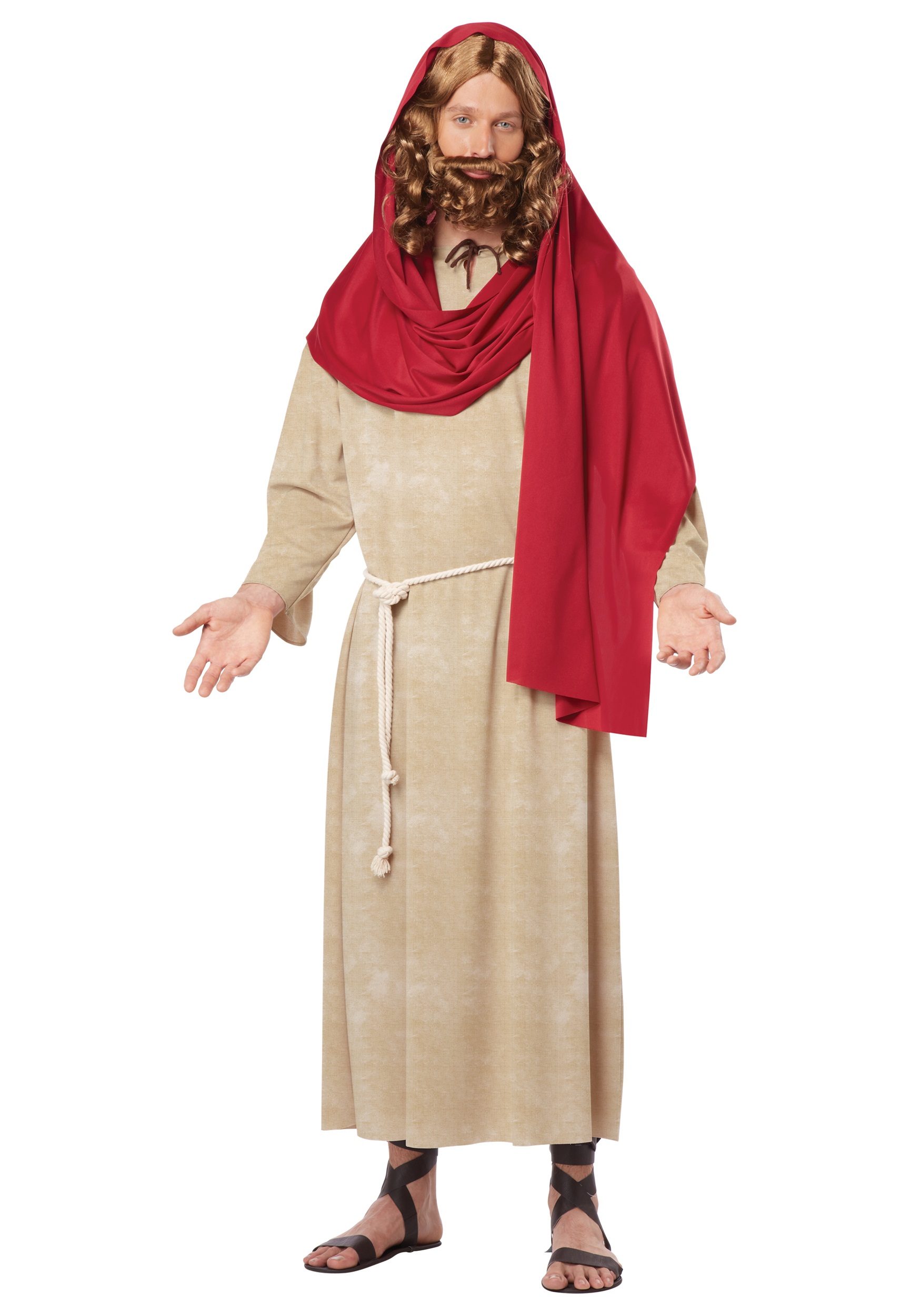 Photos - Fancy Dress California Costumes Jesus Christ Adult Costume Beige/Red 