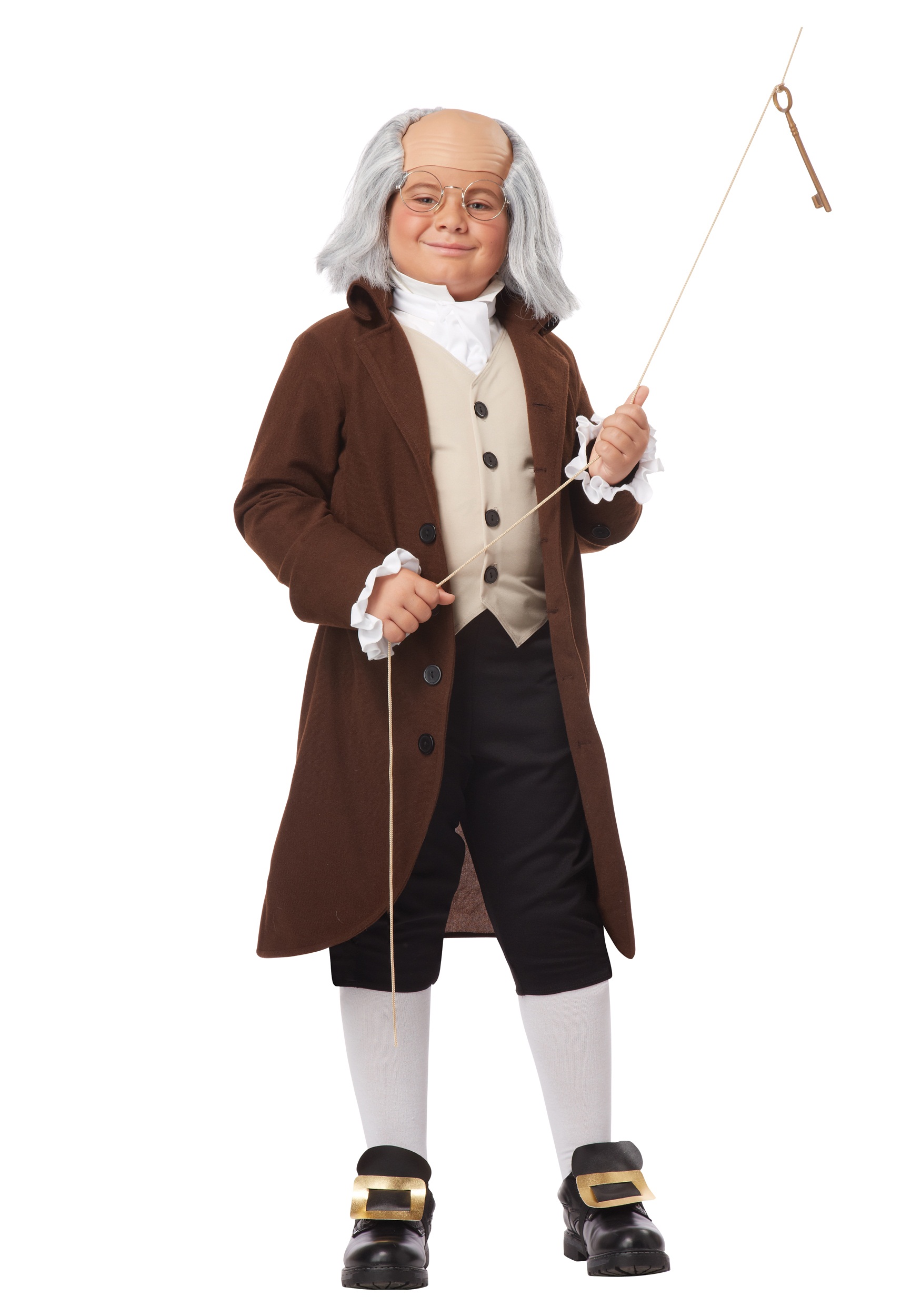 Benjamin Franklin Boys Costume , Historical Figure Costume