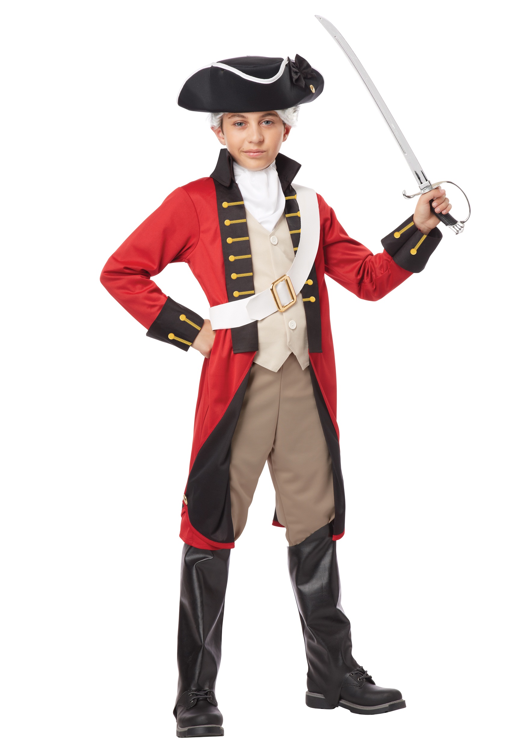 Photos - Fancy Dress California Costumes British Redcoat Boys Costume Black/Brown/Red 