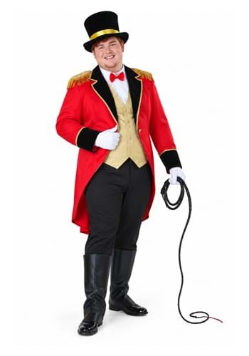 Mens Plus Size Ringmaster Costume New Main