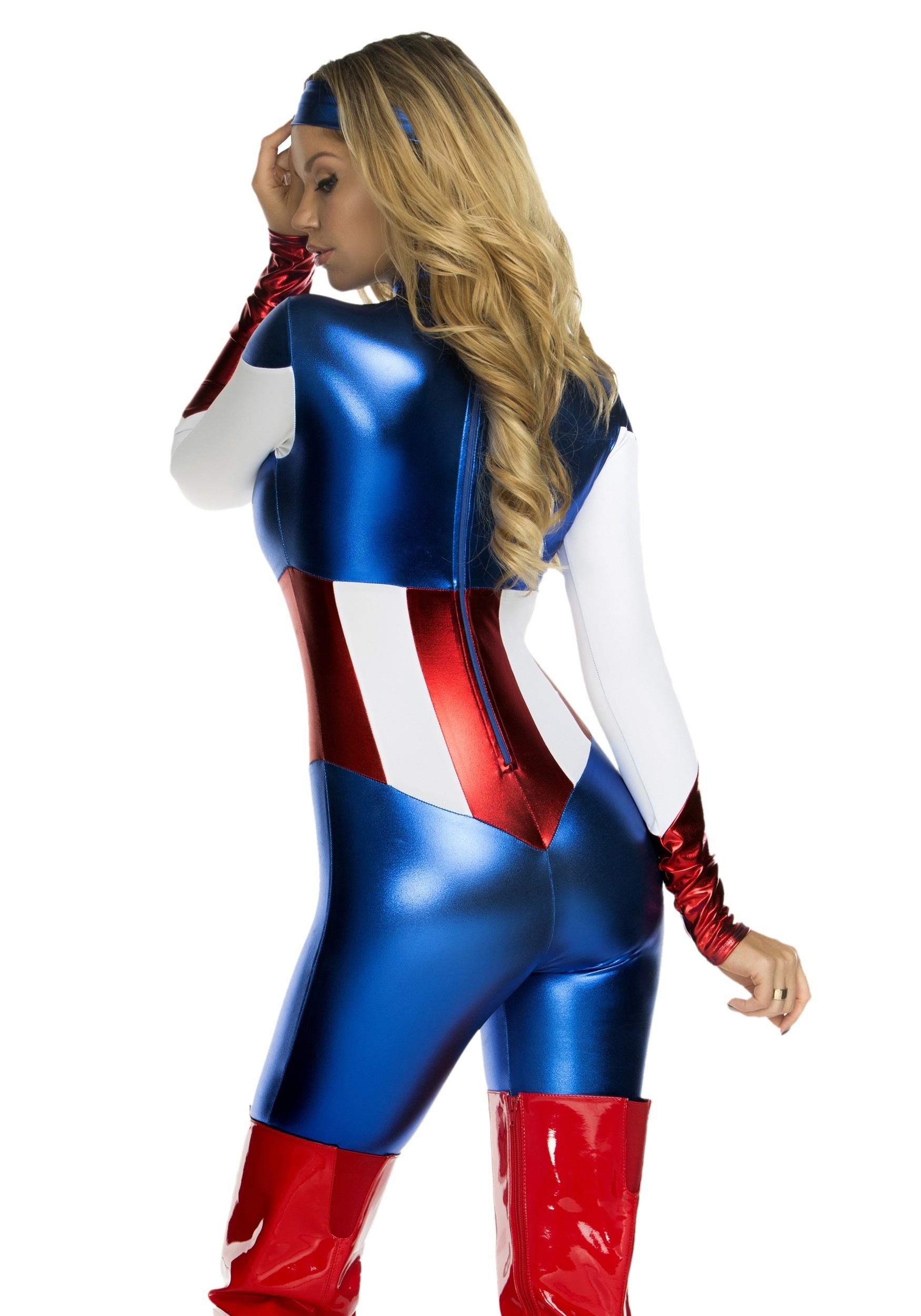 Women's American Beauty Superhero Costume | Marvel Jumpsuit