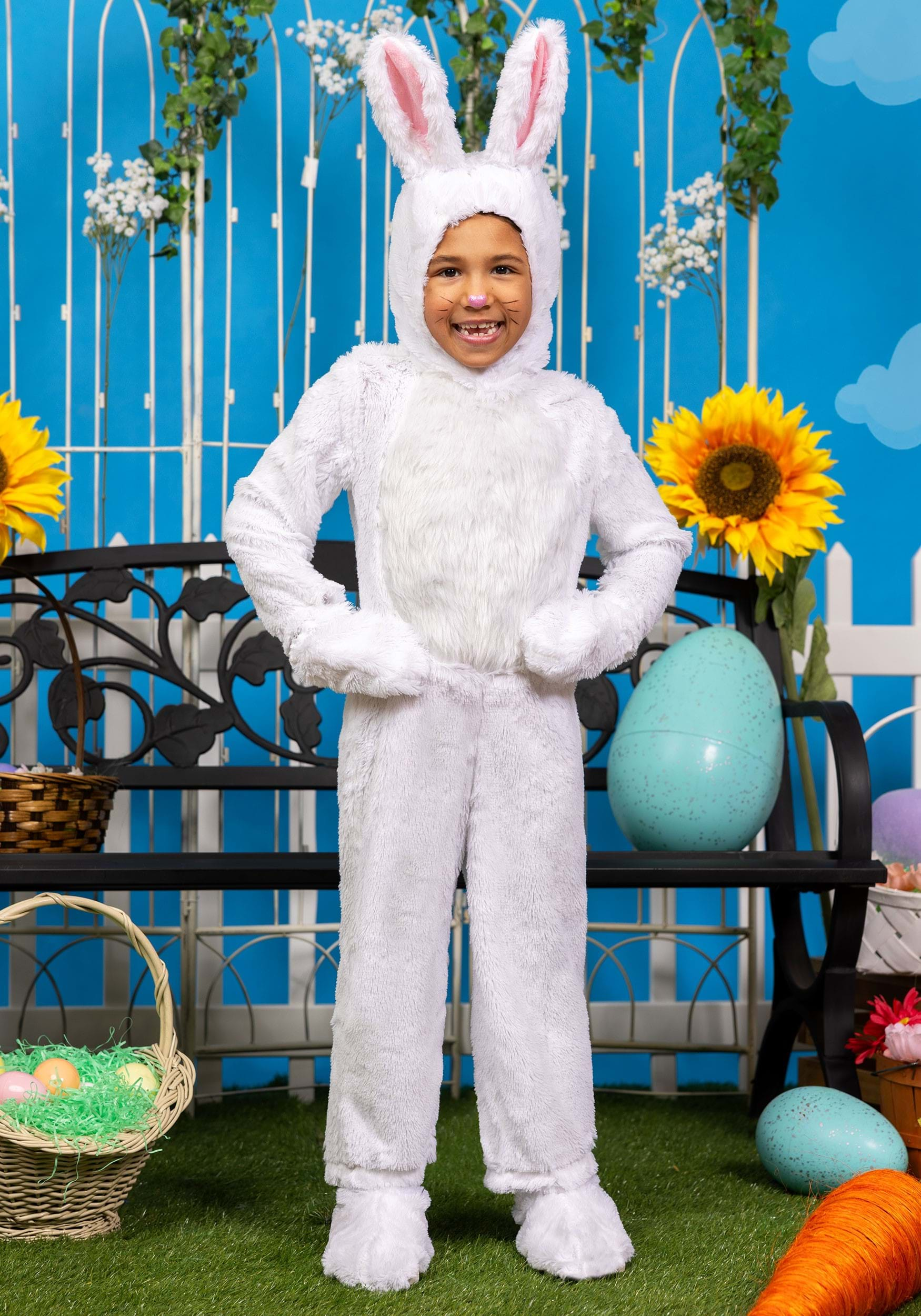 White Bunny  Kids Costume 