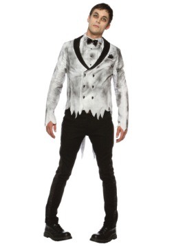 Mens Plus Size Zombie Groom Costume