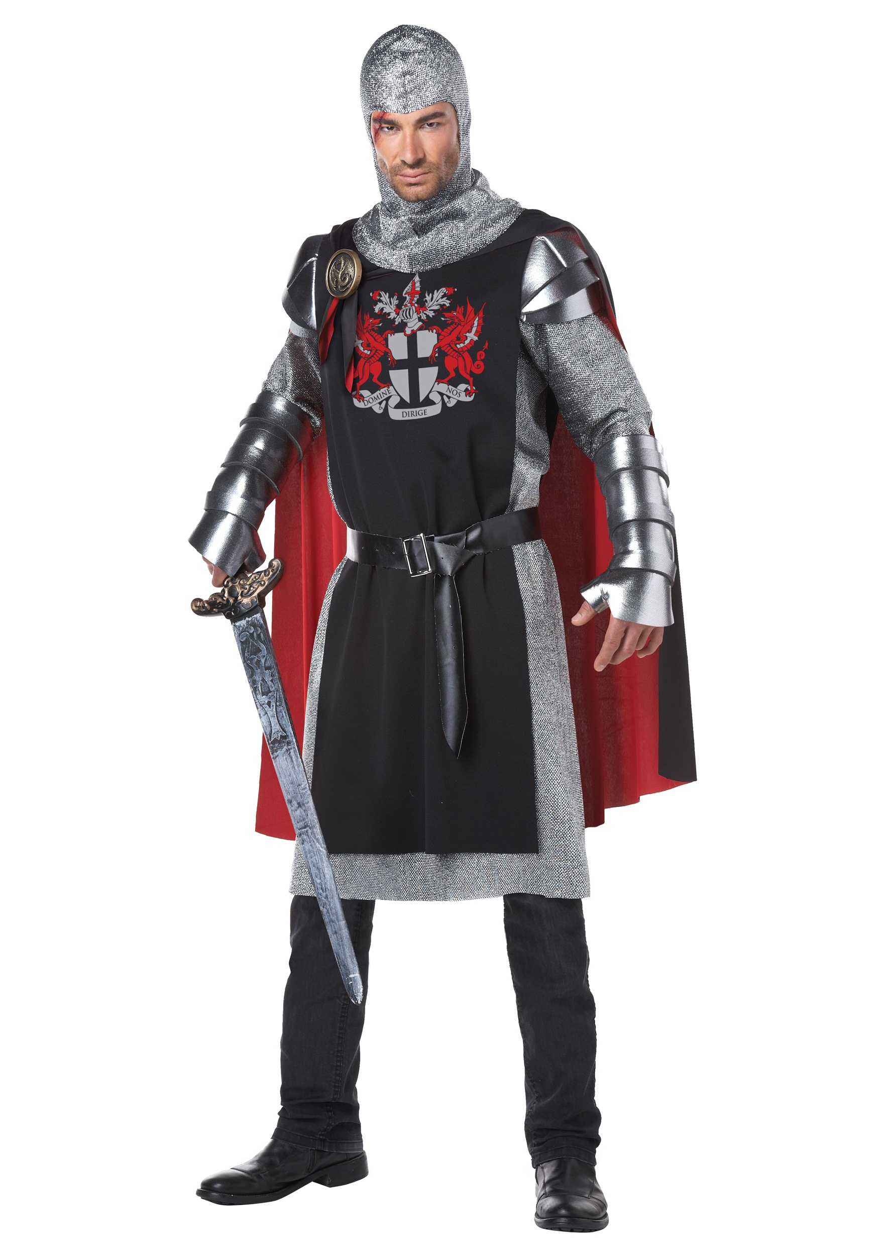 Disfraz de caballero medieval para hombres Multicolor