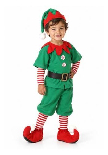 Toddler Happy Christmas Elf Costume upd