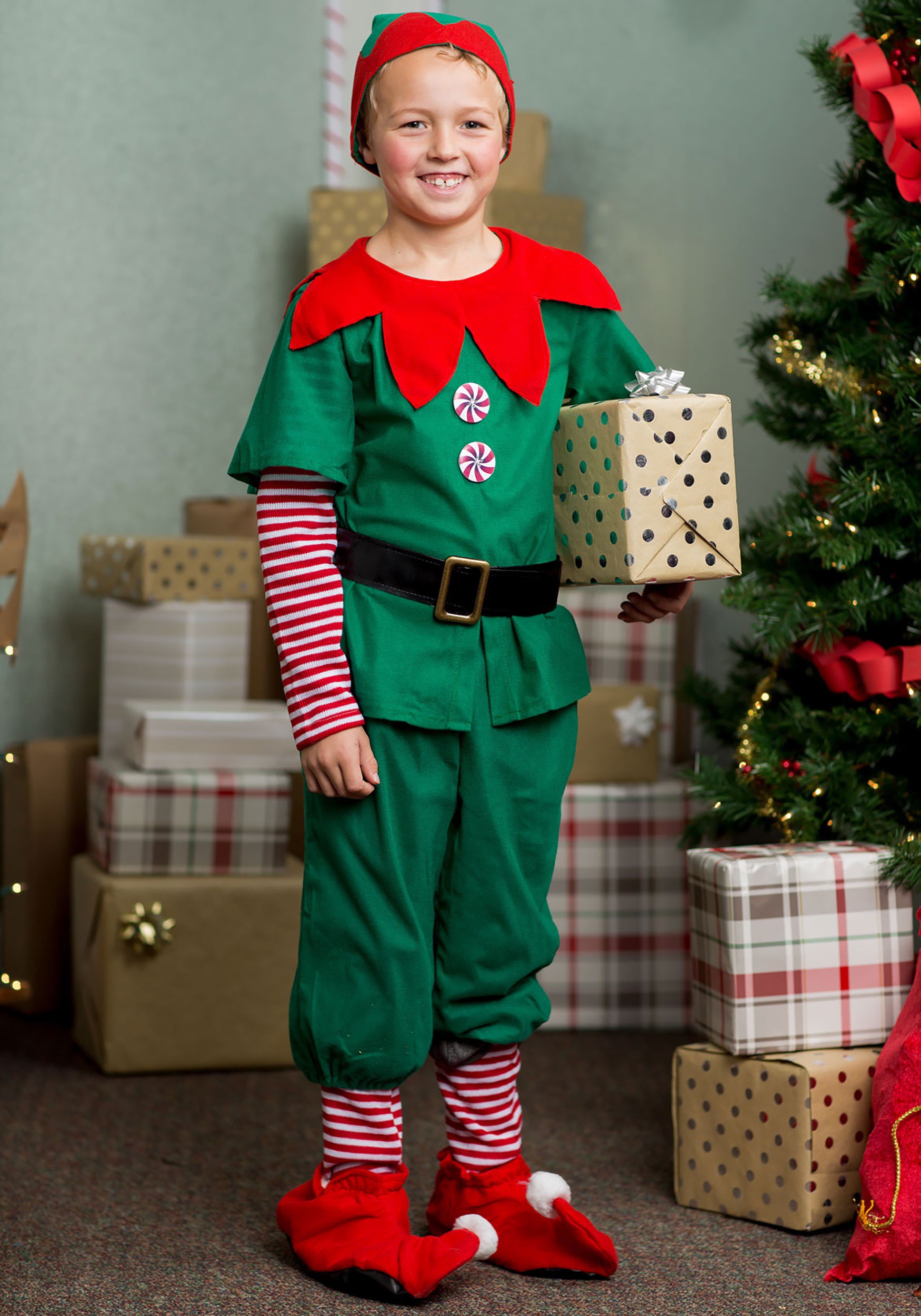 Disfraz de niños de elfos navideños Multicolor – Yaxa Store