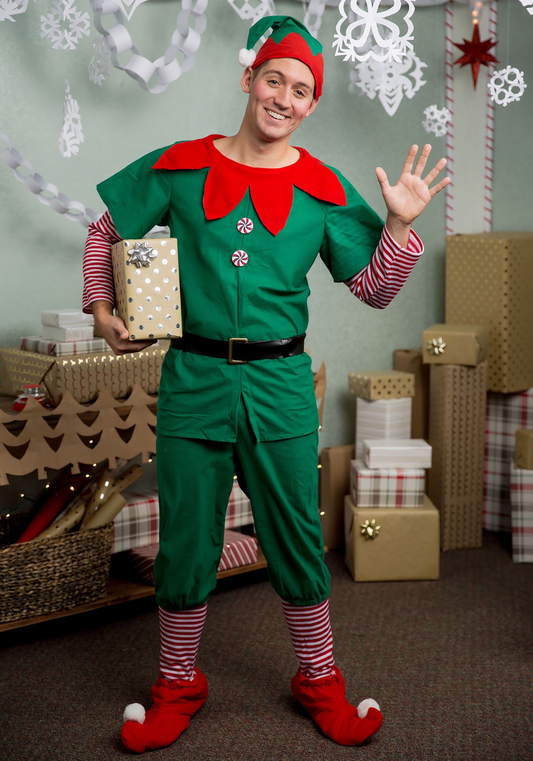 Brand New Buddy the Elf Holiday Christmas Men Adult Costume