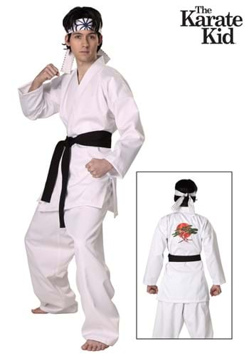 CARNEVALE HALLOWEEN VESTITO KARATE KID KIMONO COBRA KAI ADULTO