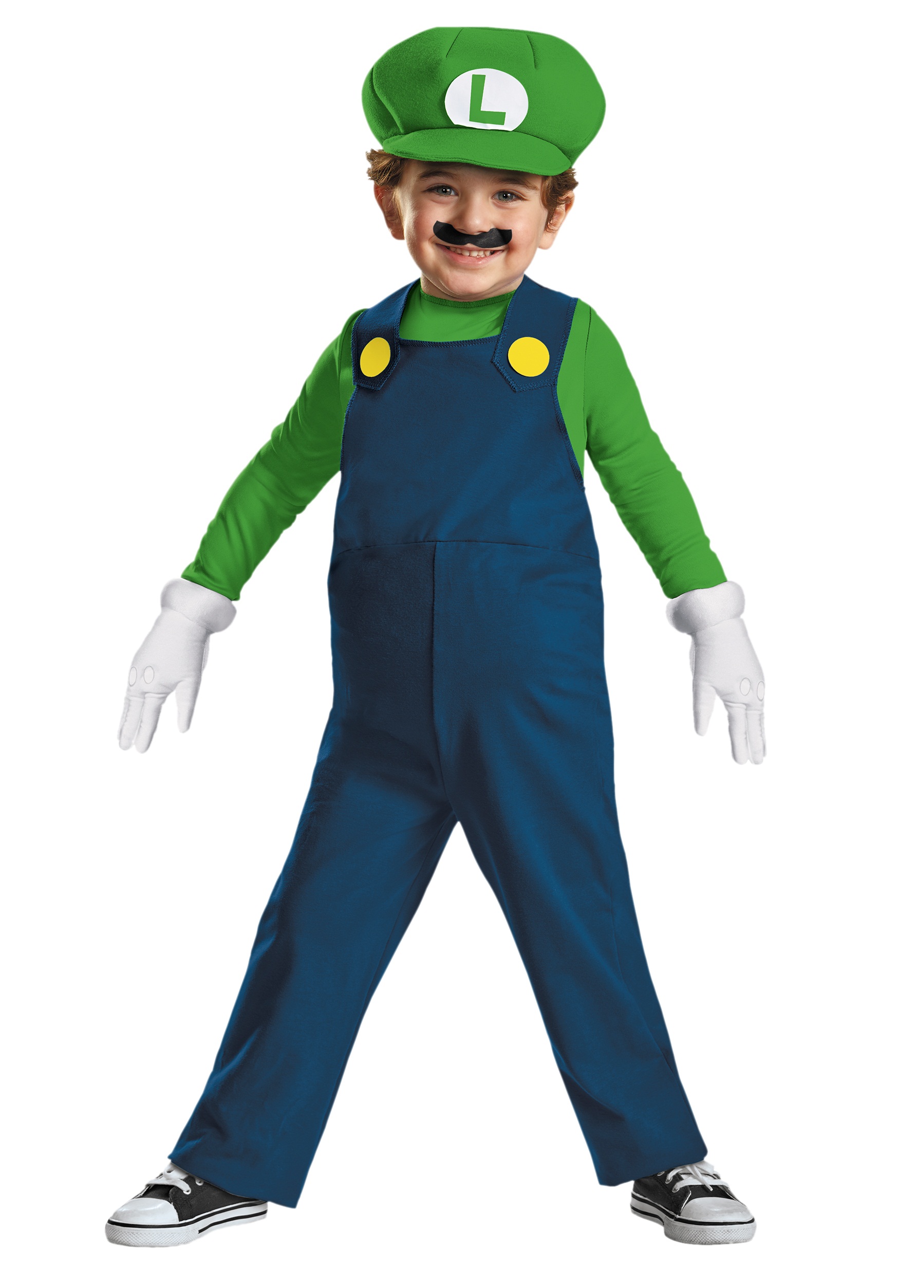 Disfraz de Luigi para niños pequeños Multicolor