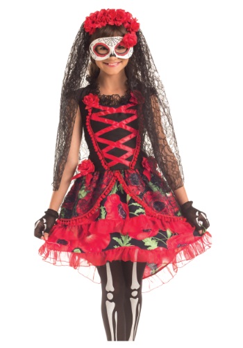 Child Day of the Dead Senorita Costume