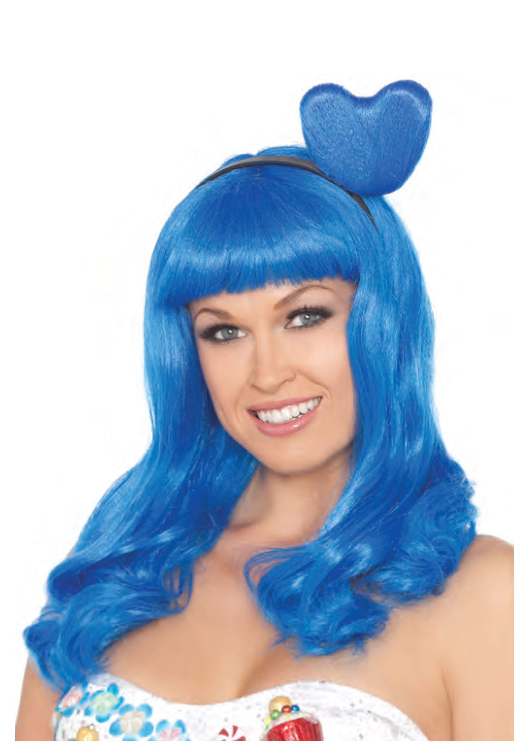 blue wig costume
