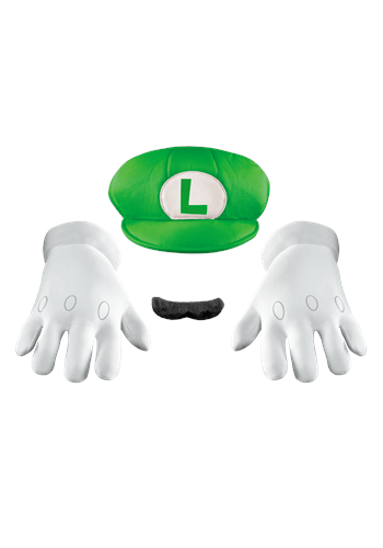 Super Mario Bros. Luigi Accessory Costume Adult Kit | Luigi Costumes