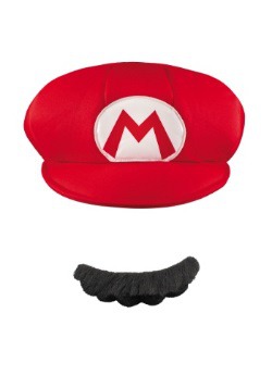 Mario Adult Hat and Mustache