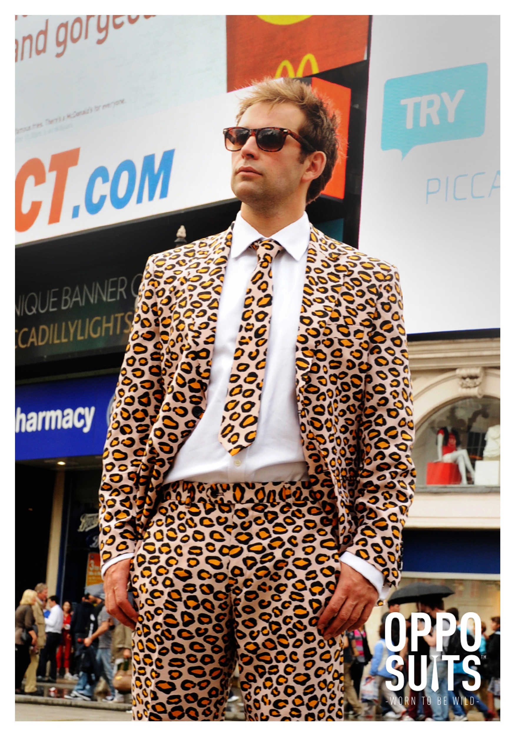 Men's Jaguar Print Suit OppoSuits Costume