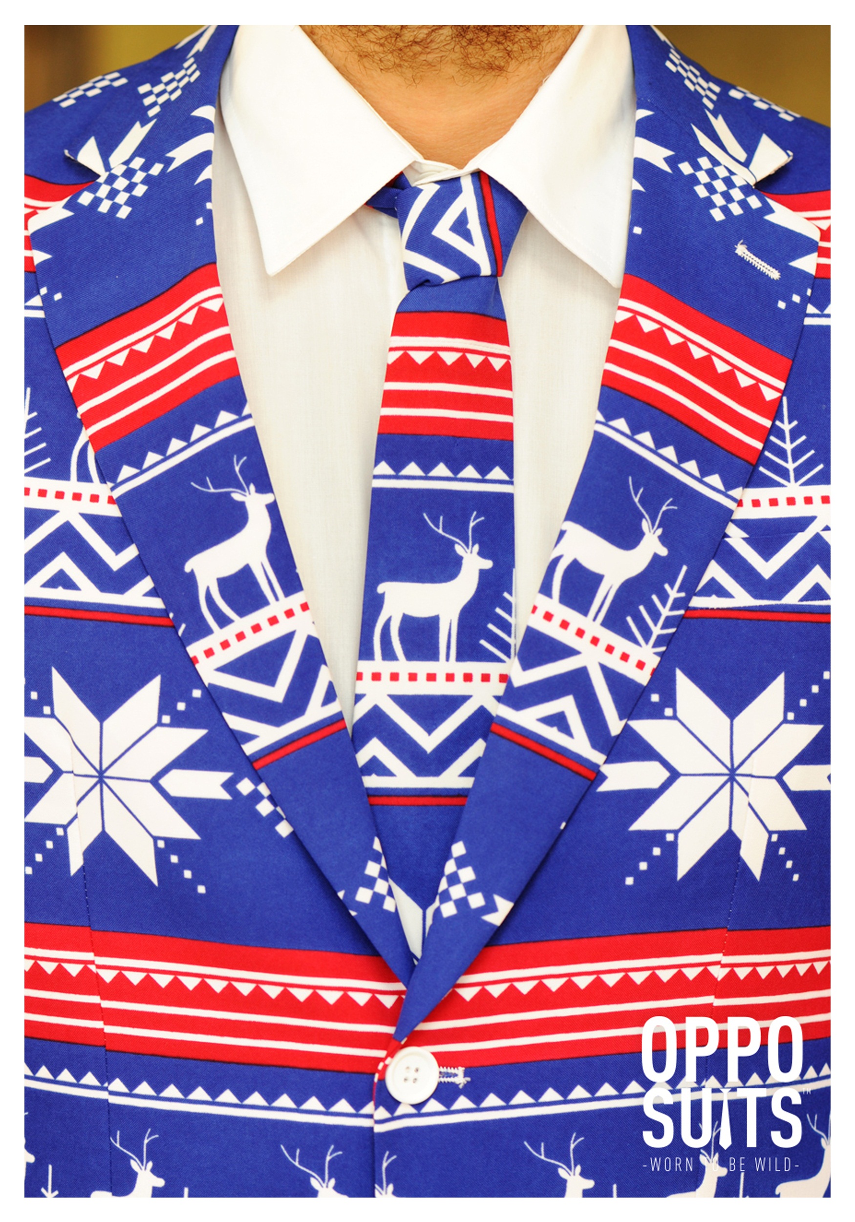 Men's Ugly Christmas Sweater Suit OppoSuits Costume