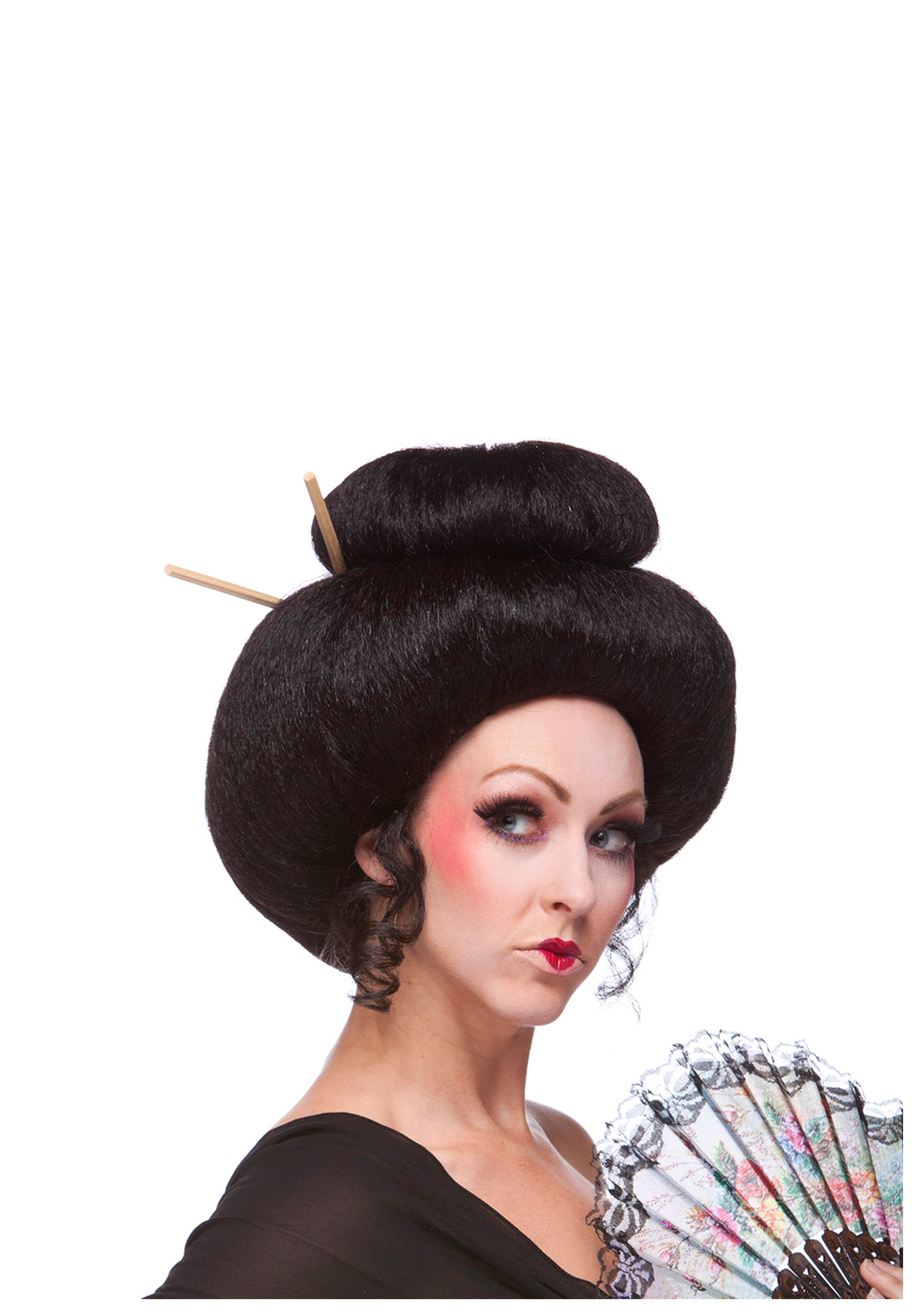 DELUXE JAPANESE LADY WIG costume accessory Halloween