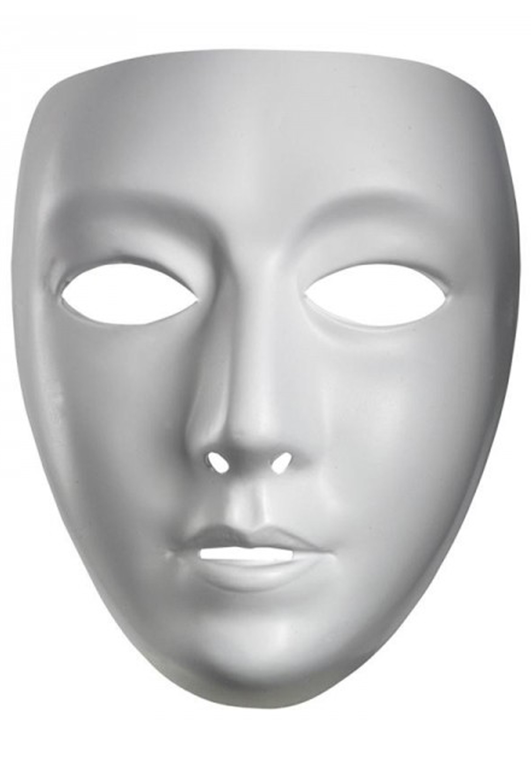 Máscara femenina en blanco Multicolor