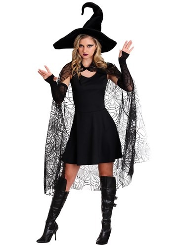 Black Sheer Spiderweb Cape