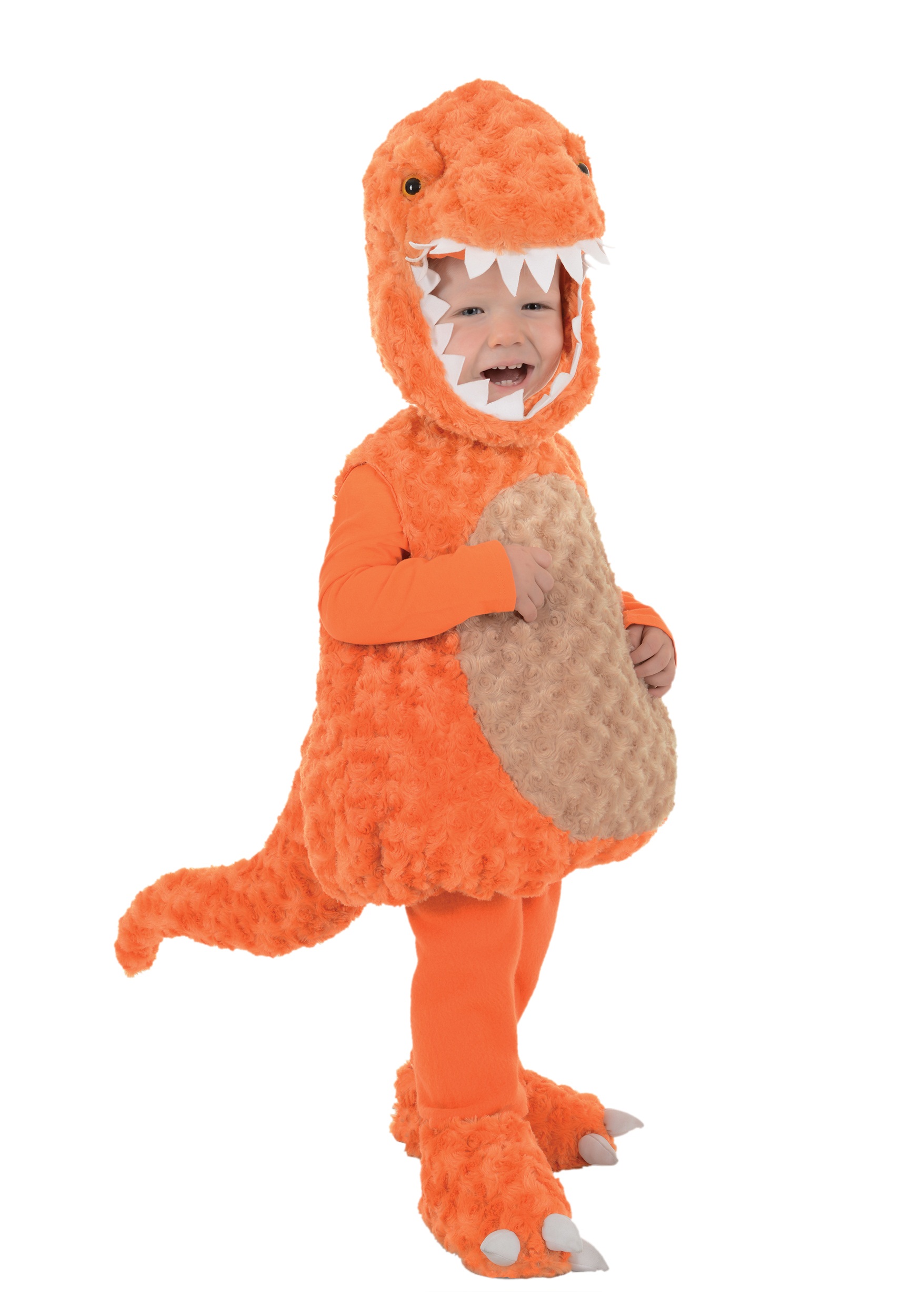 Photos - Fancy Dress Toddler Underwraps  Orange T-Rex Costume 
