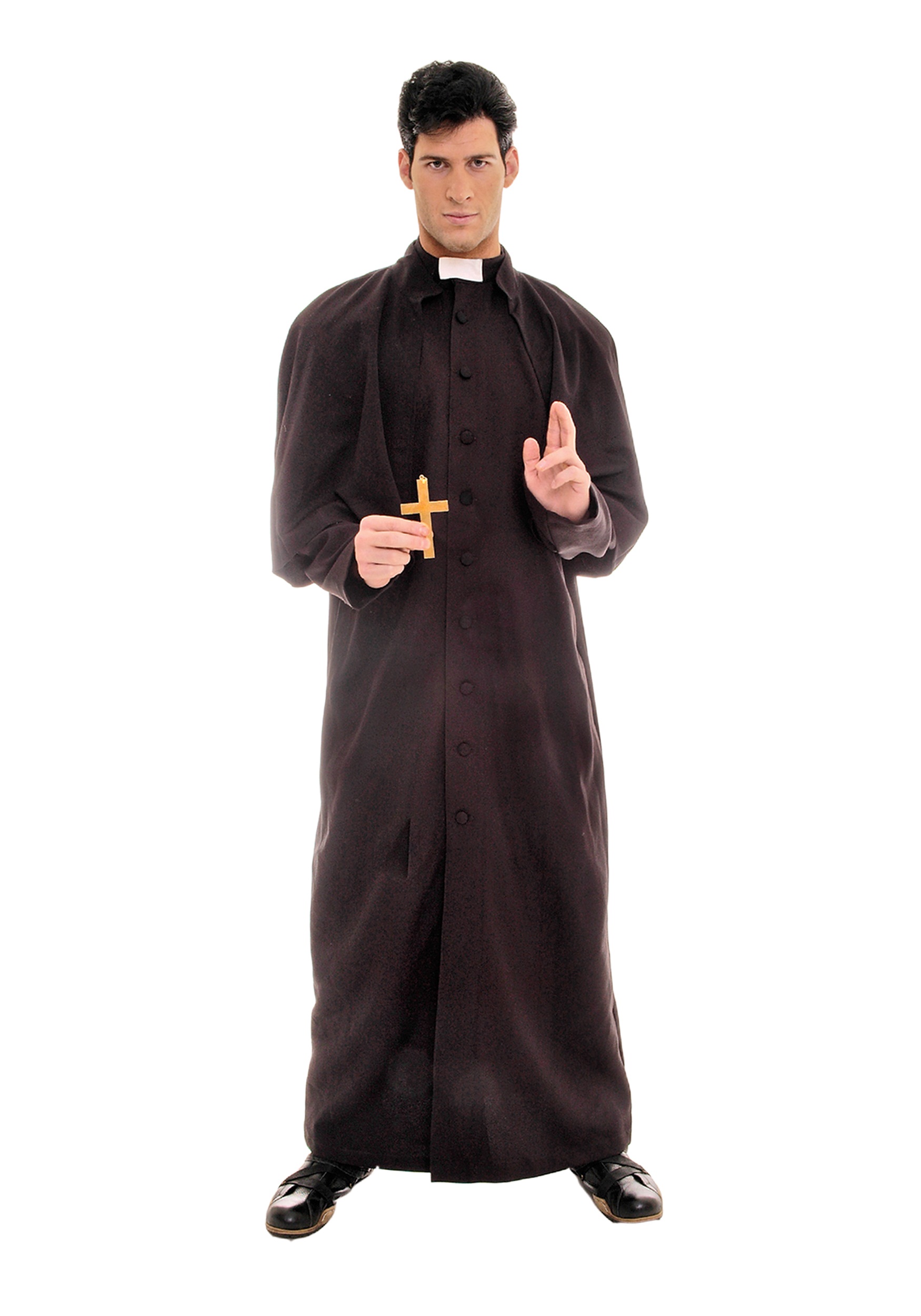 Disfraz de sacerdote para hombres de lujo Multicolor