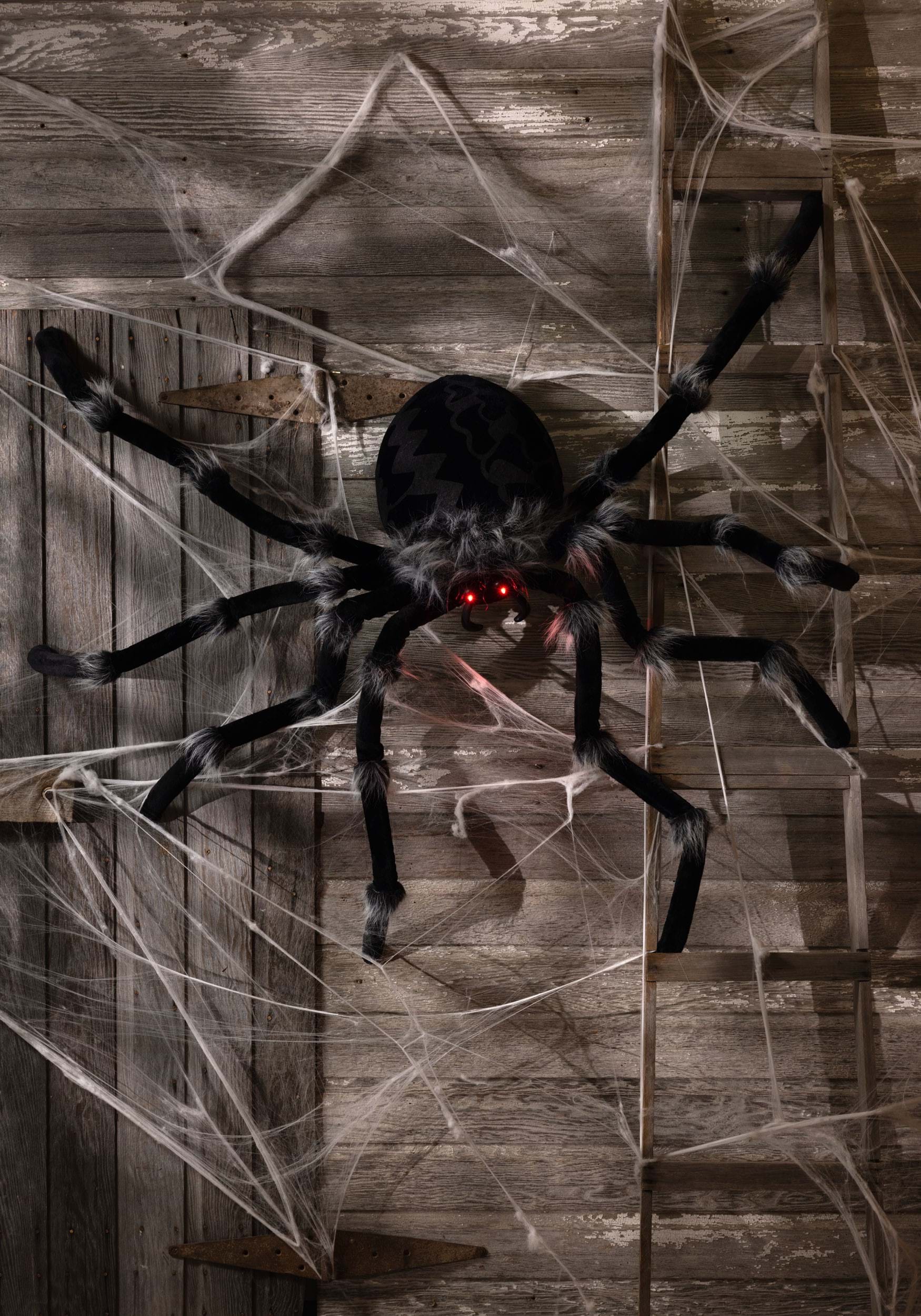 Halloween 40" Giant Spider Prop Party Decoration w/ Light up eyes 