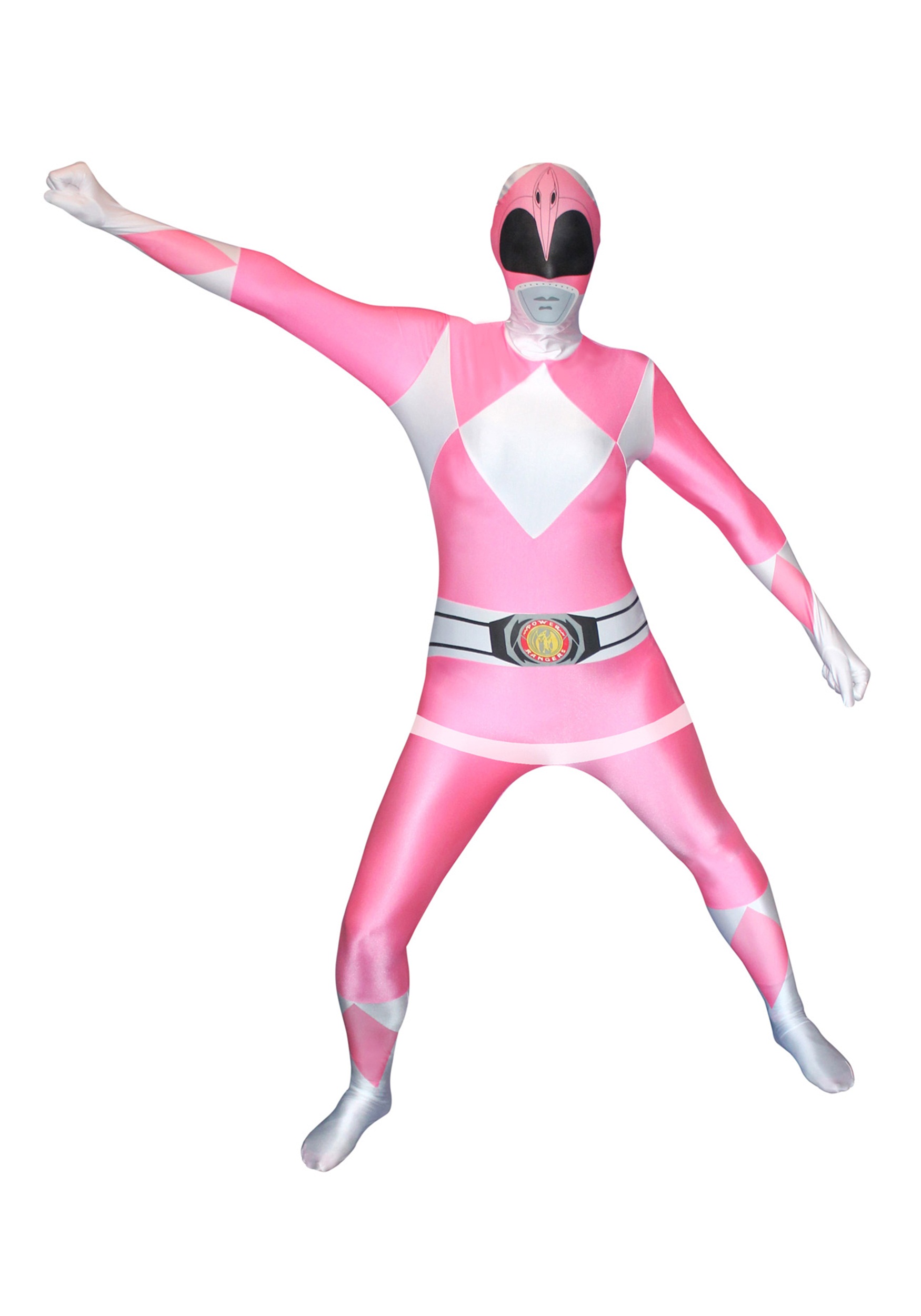 Photos - Fancy Dress Power Morphsuits  Rangers: Pink Ranger Morphsuit Costume Pink/White 